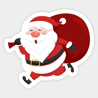 Cute santa claus for christmas day Sticker